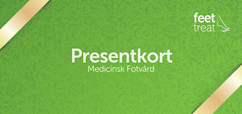 Presentkort medicinsk fotvård Stockholm